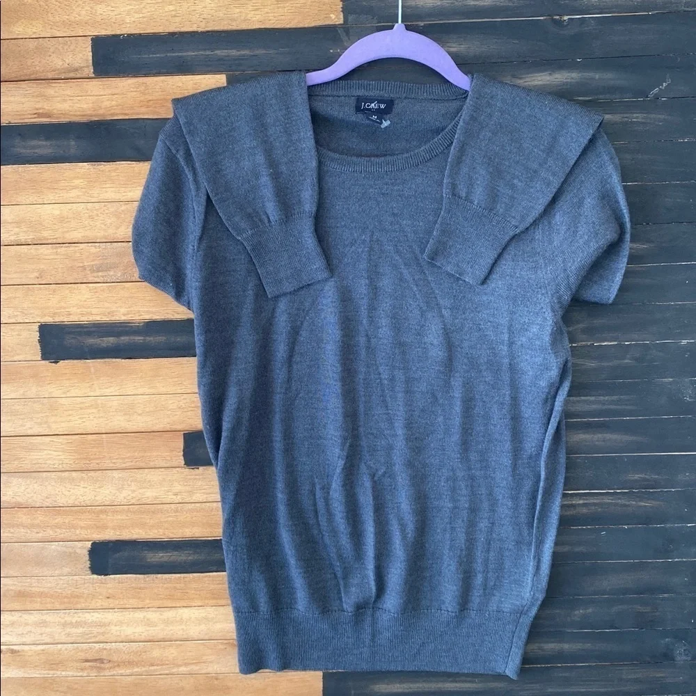 J.Crew Men’s Gray Wool Blend Sweater Size M 50% Wool 50% Acrylic Excellent Y-18